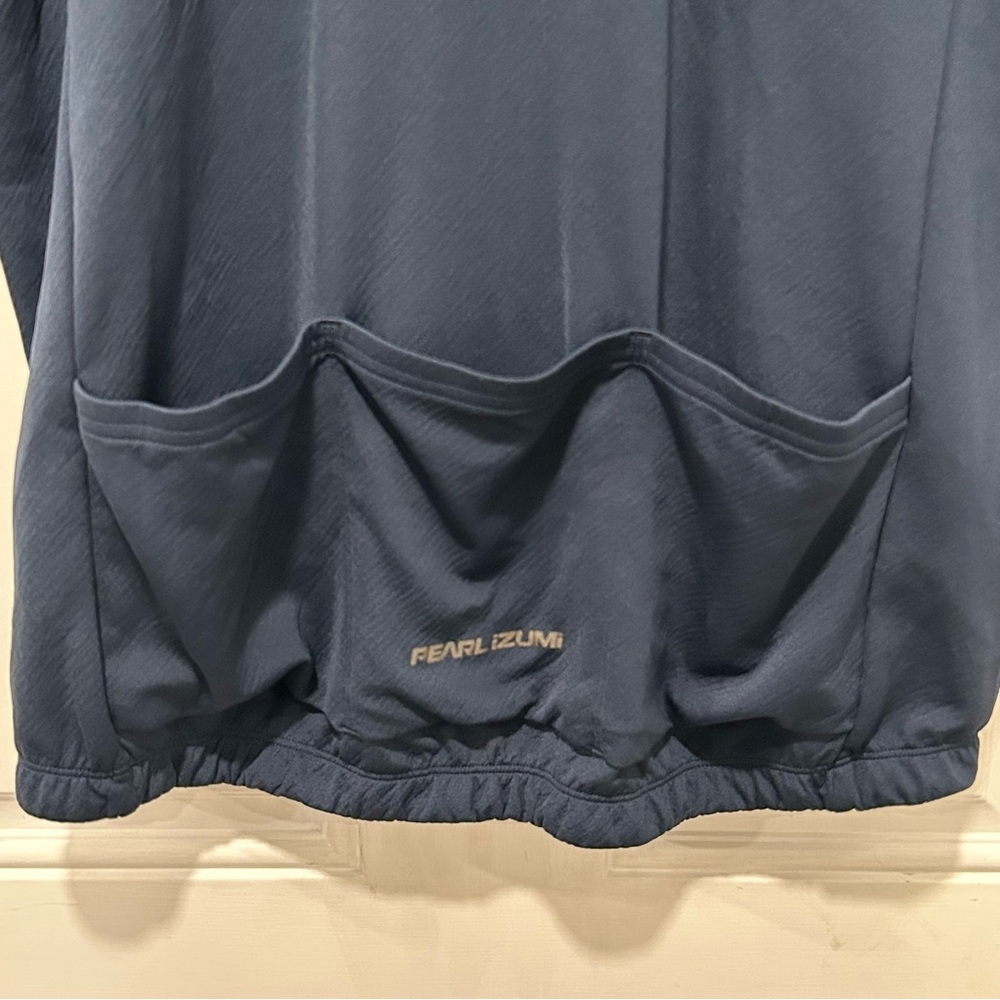 Pearl Izumi Men's Quest Short Sleeve Full Zip Cycling Jersey Navy Sz XL UPF 20 - Picture 5 of 8
